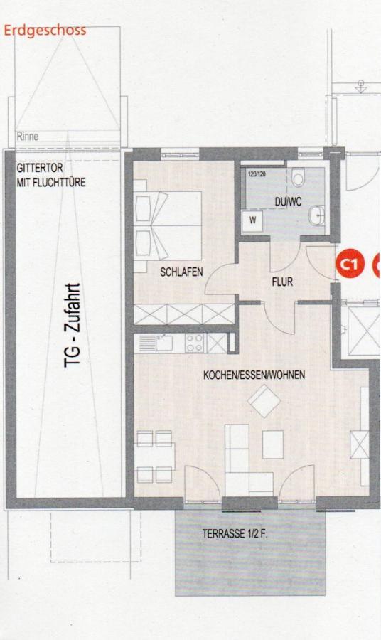 Antike & Modern Deluxe 2 Mit Terrasse Apartman Leipheim Kültér fotó